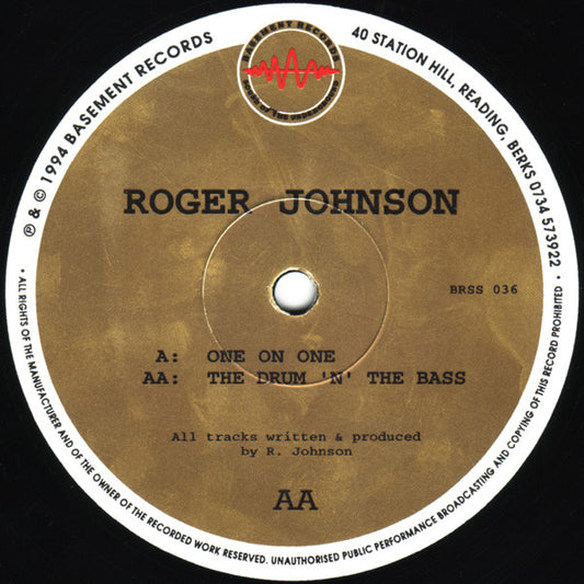 Roger Johnson : One On One / The Drum 'N' The Bass (12")