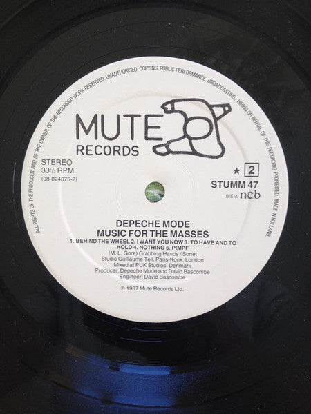 Depeche Mode : Music For The Masses (LP, Album)