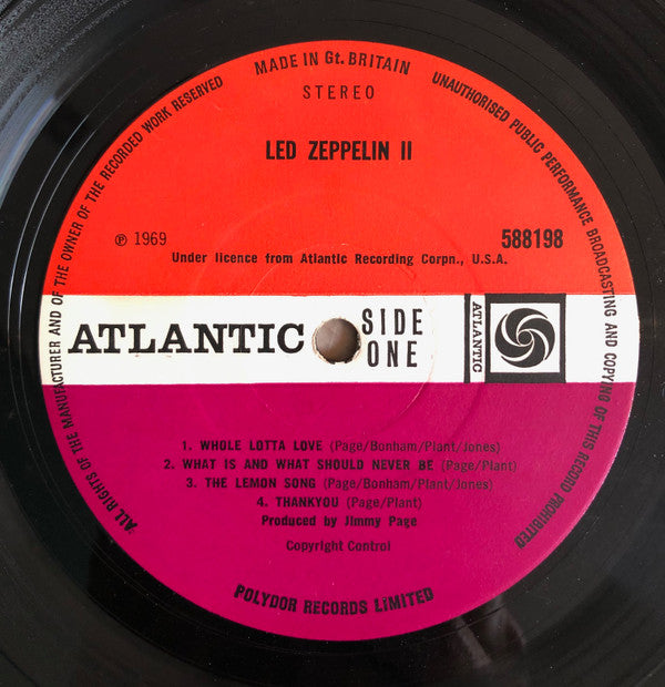 Led Zeppelin : Led Zeppelin II (LP, Album, RP, Pye)