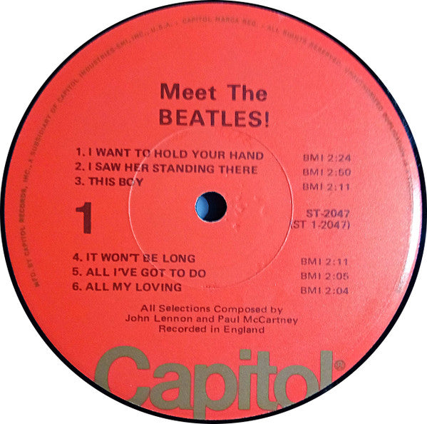 The Beatles : Meet The Beatles! (LP, Album, RP, Ora)