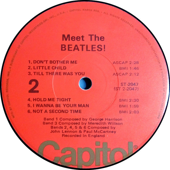 The Beatles : Meet The Beatles! (LP, Album, RP, Ora)