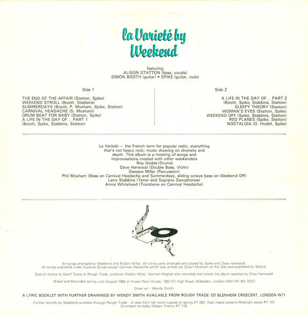 Weekend : La Varieté (LP, Album)