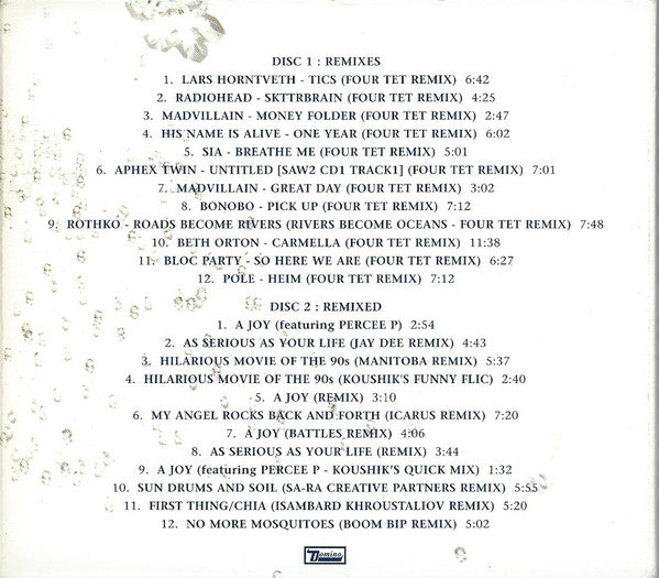 Four Tet : Remixes (2xCD, Comp)