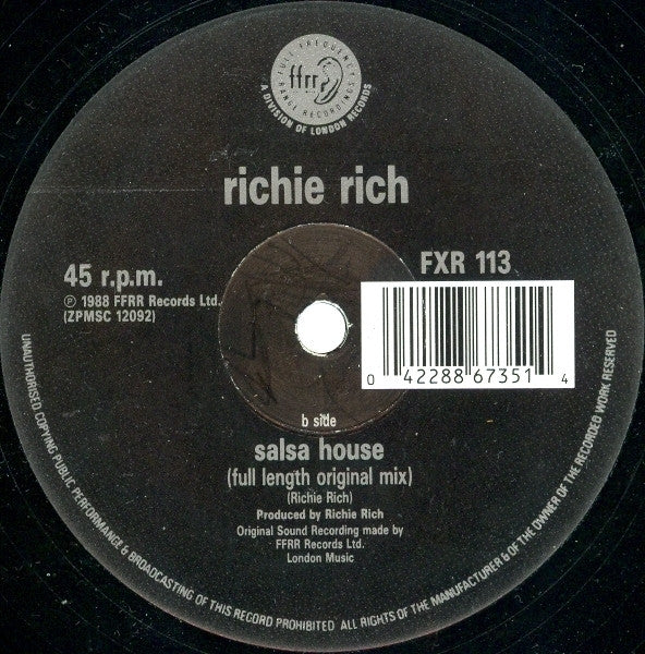 Richie Rich : Salsa House (Remix) (12")