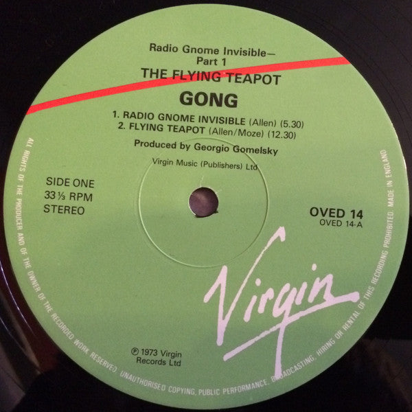 Gong : Flying Teapot (Radio Gnome Invisible Part 1) (LP, Album, RE, Gat)