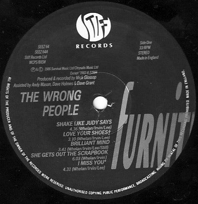 Furniture : The Wrong People (LP, Album)