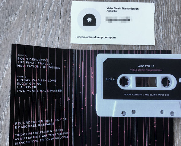Apostille : Virile Strain Transmission (Cass, MiniAlbum, Ltd)