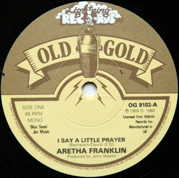 Aretha Franklin : I Say A Little Prayer / Respect (7", Mono, RE)