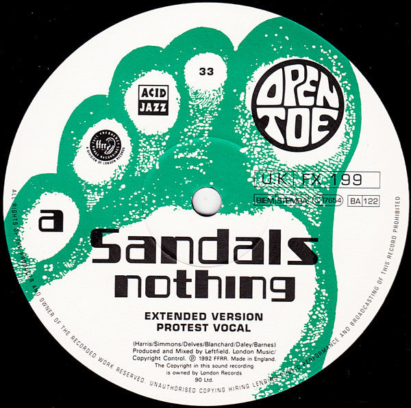 Sandals : Nothing (12", Single)