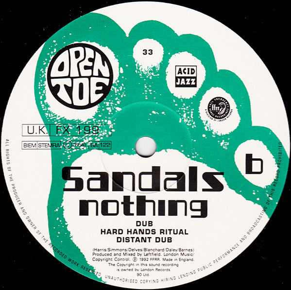 Sandals : Nothing (12", Single)