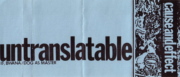 If, Bwana / Dog As Master : Untranslatable (Cass, C46)