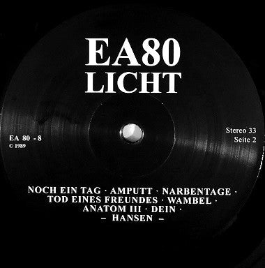 EA80 : Licht (LP, Album, RE + 7", Single, RE)