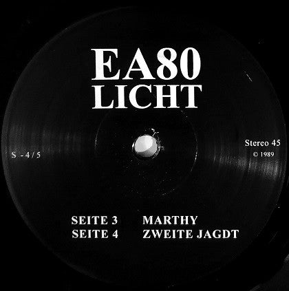 EA80 : Licht (LP, Album, RE + 7", Single, RE)