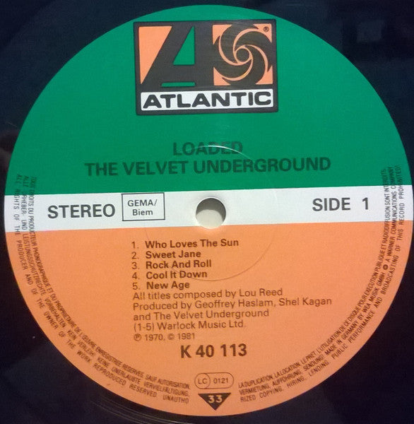 The Velvet Underground : Loaded (LP, Album, RE)