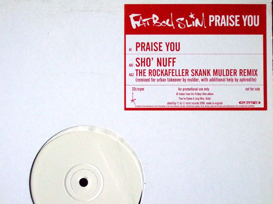 Fatboy Slim : Praise You (12", Promo, W/Lbl)