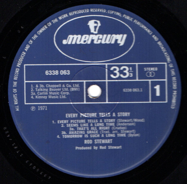 Rod Stewart : Every Picture Tells A Story (LP, Album, RP, Blu)