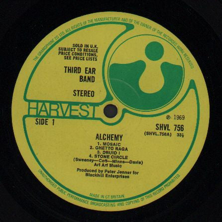 Third Ear Band : Alchemy (LP, Album, 1st)