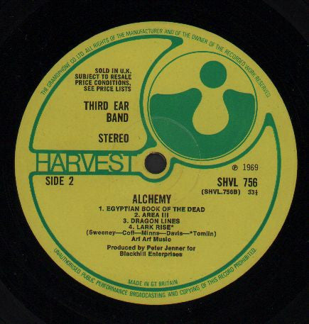 Third Ear Band : Alchemy (LP, Album, 1st)