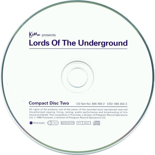 Various : Kiss Presents Lords Of The Underground (2xCD, Comp)