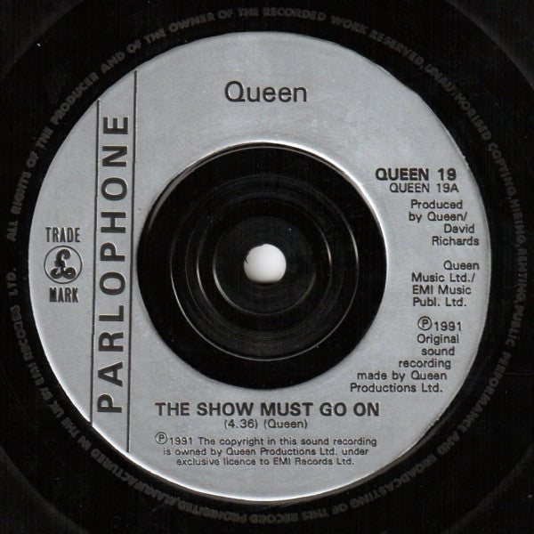 Queen : The Show Must Go On (7", Single)
