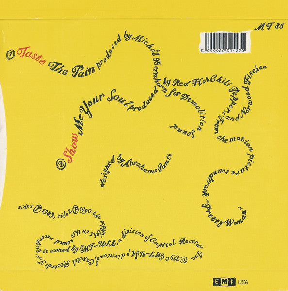 Red Hot Chili Peppers : Taste The Pain (7", Single, Pap)