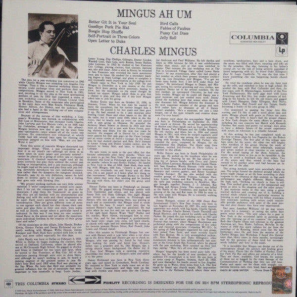 Charles Mingus : Mingus Ah Um (LP, Album, RE, 180)