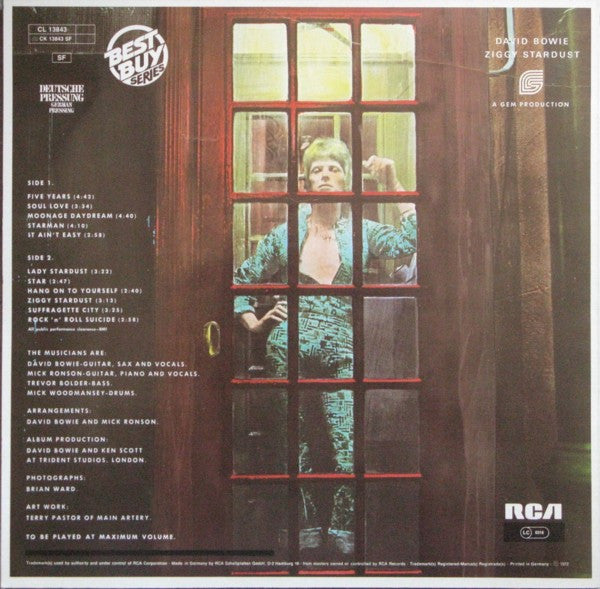 David Bowie : The Rise And Fall Of Ziggy Stardust And The Spiders From Mars (LP, Album, RE)