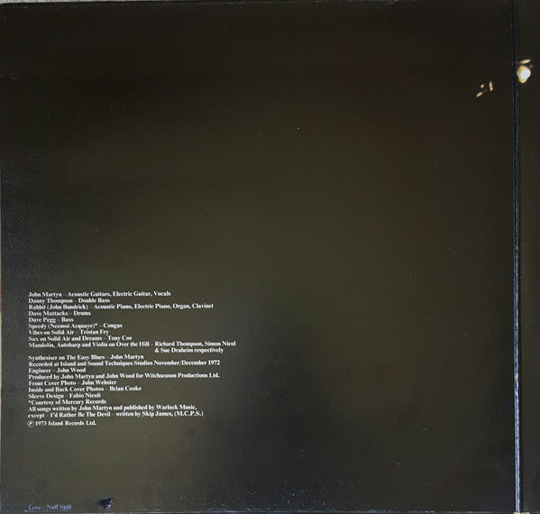 John Martyn : Solid Air (LP, Album, ARE)