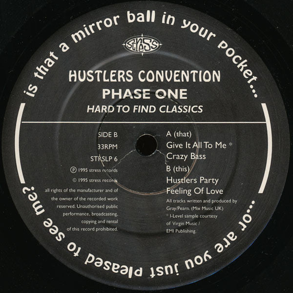 Hustlers Convention : Phase One (2x12", Album)