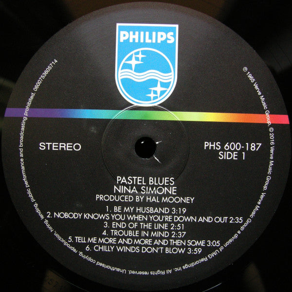Nina Simone : Pastel Blues (LP, Album, RE, 180)