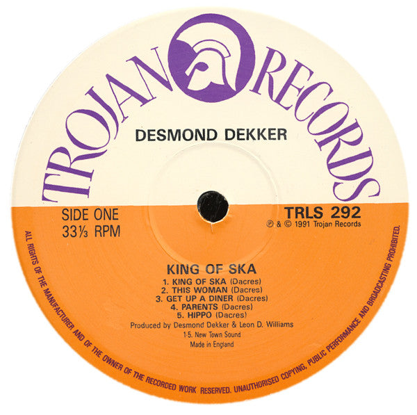 Desmond Dekker : King Of Ska (LP, Album)