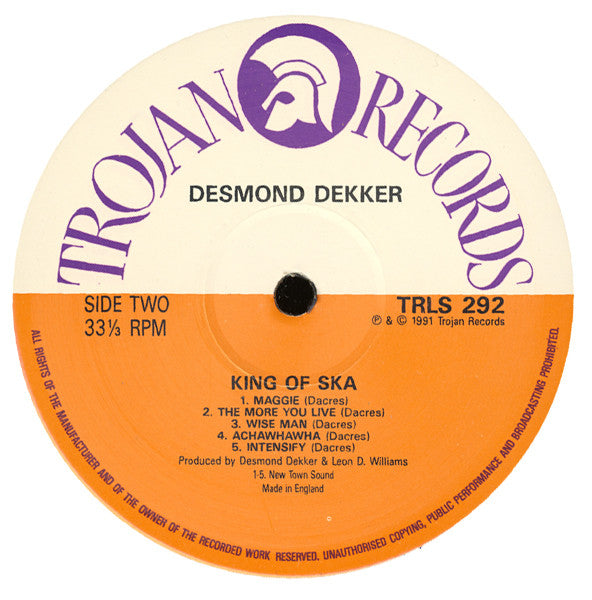 Desmond Dekker : King Of Ska (LP, Album)