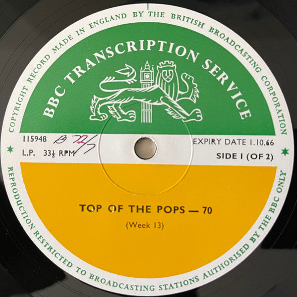 Various : Top Of The Pops-70 (LP, Mono, Transcription)