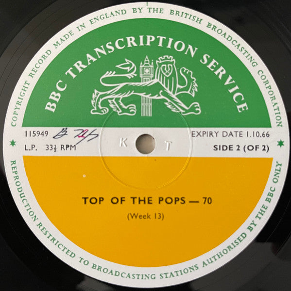 Various : Top Of The Pops-70 (LP, Mono, Transcription)