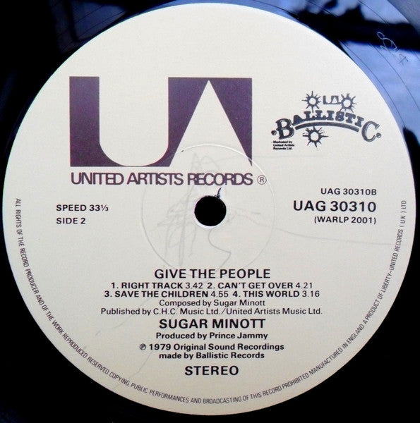 Sugar Minott : Give The People (LP)