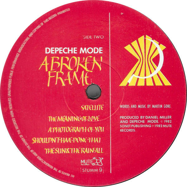Depeche Mode : A Broken Frame (LP, Album, RP, Lin)