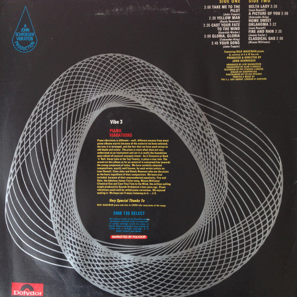 John Schroeder : Piano Vibrations (LP, Album)