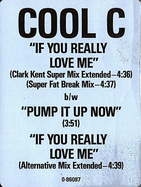 Cool C : If You Really Love Me (12")
