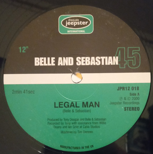 Belle And Sebastian* Featuring The Maisonettes (3) : Legal Man (12", Single)