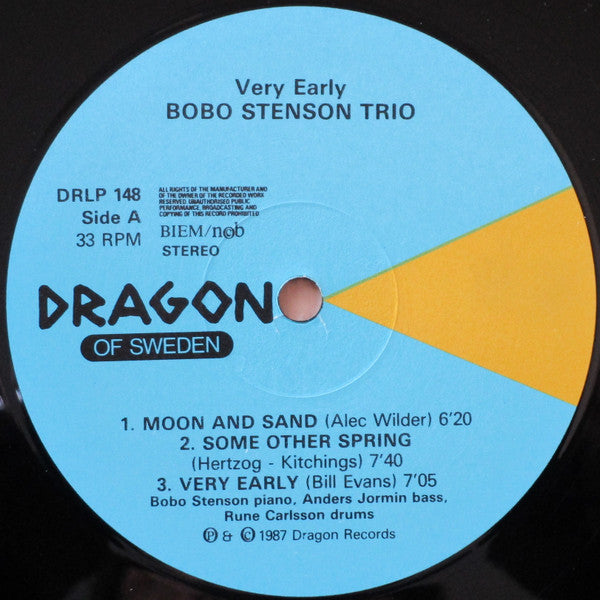 Bobo Stenson Trio : Very Early (LP, Album)