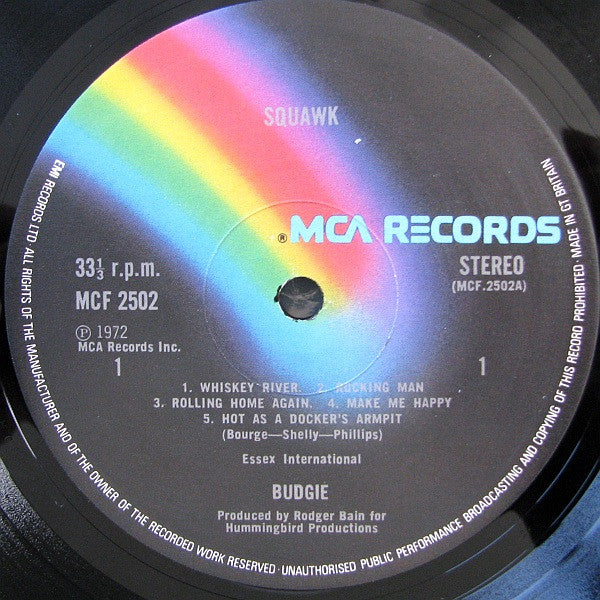 Budgie : Squawk (LP, Album, RE)