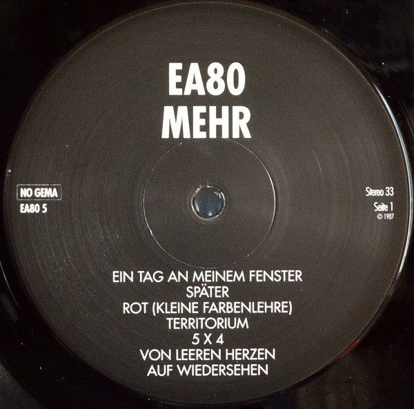 EA80 : Mehr Schreie... (LP, Album, RE)