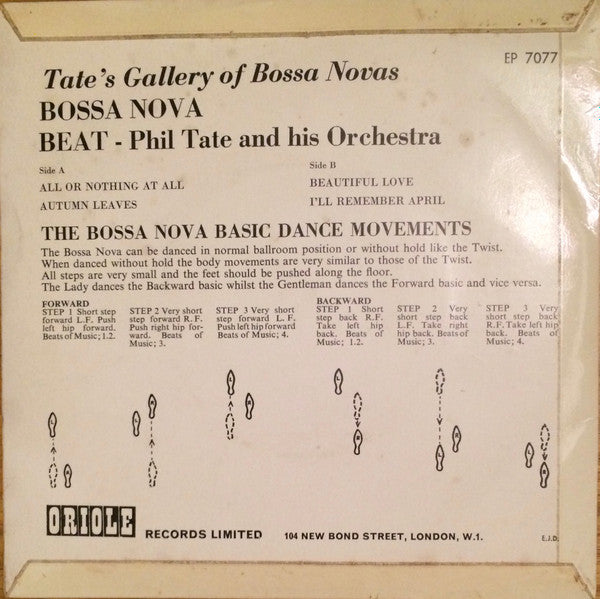 Phil Tate And His Orchestra : Bossa Nova Beat (7", EP)