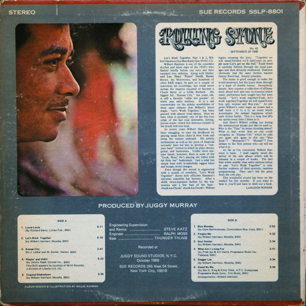 Wilbert Harrison : Let's Work Together (LP, Album)