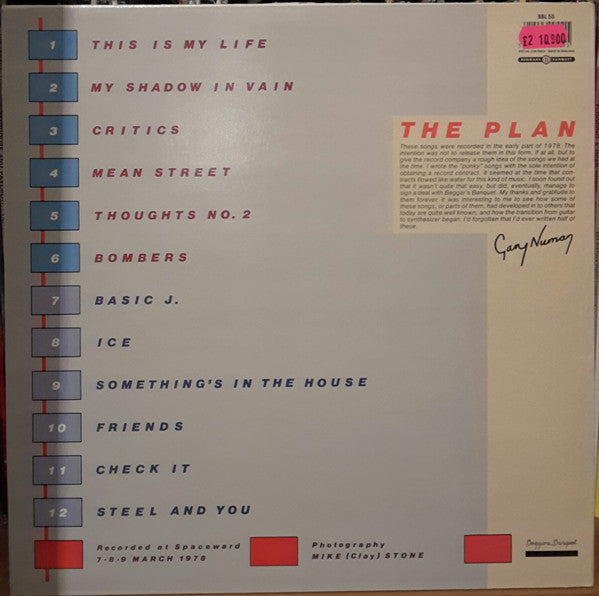 Gary Numan, Tubeway Army : The Plan (LP, Comp, RE)