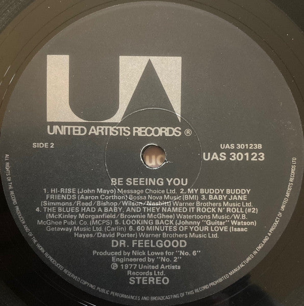 Dr. Feelgood : Be Seeing You (LP, Album)