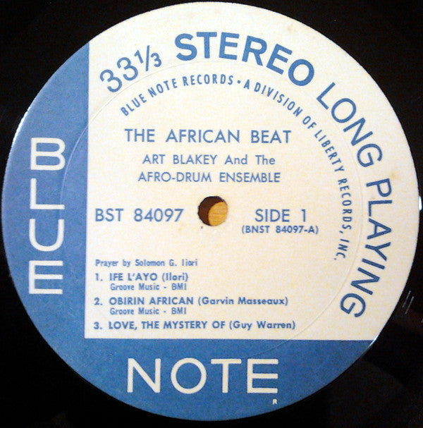 Art Blakey And The Afro-Drum Ensemble* : The African Beat (LP, Album, RP)
