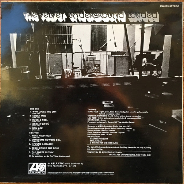 The Velvet Underground : Loaded (LP, Album, RE)