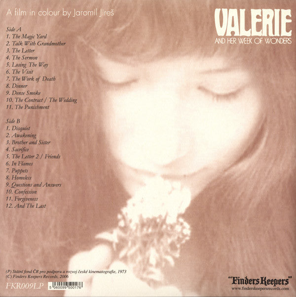 Luboš Fišer : Valerie A Týden Divů (Valerie And Her Week Of Wonders) (LP, Album, Gat)