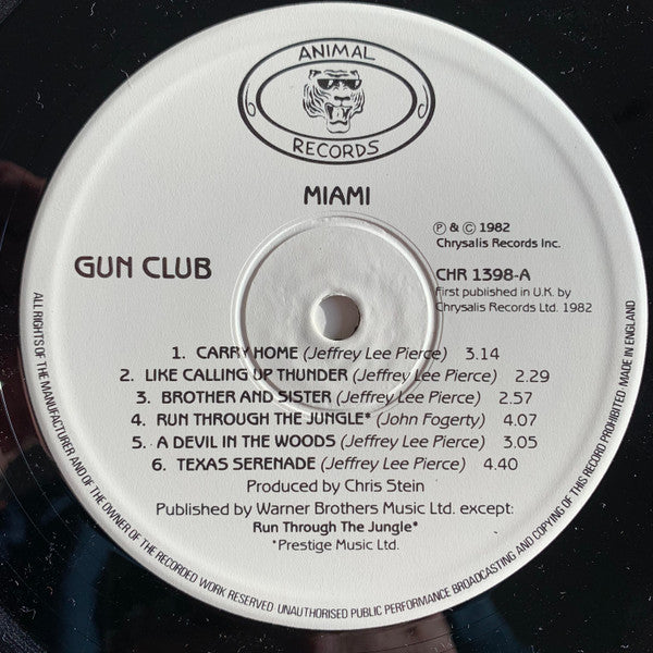 The Gun Club : Miami (LP, Album)
